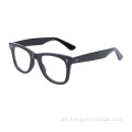 Mejor calidad de ojo de ojo unisex Fashion Retro Black Black Eyewear Acetate Marco de acetato